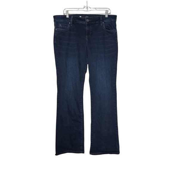 Kut From The Kloth NATALIE High Rise Bootcut Jeans Size 16 Dark Blue Wash - Picture 1 of 13